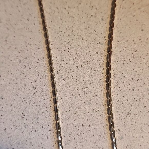 Elegant 14 K Gold Plated Geometric Pendant Necklace - Picture 3 of 5